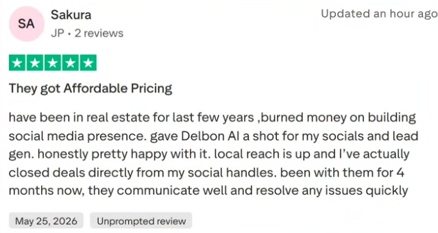 Trustpilot review screenshot 2